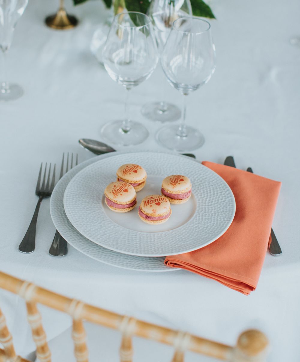 Macaron personnalisé à Brest : impression alimentaire pour fête des mères